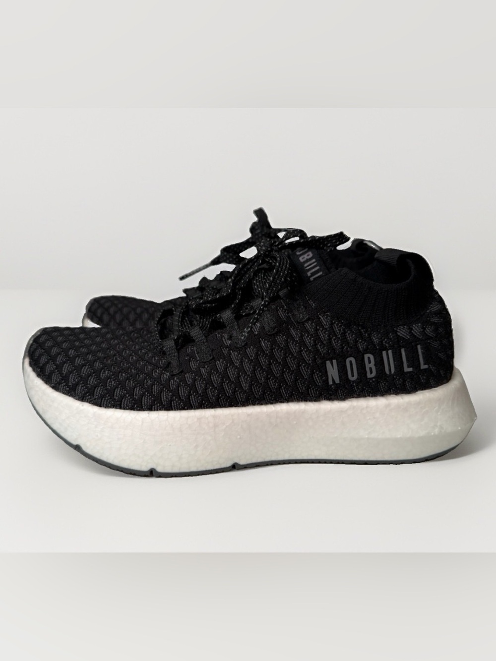 Nobull Knit SC Runner Womens Size 6 Black Athletic Running Training Shoes